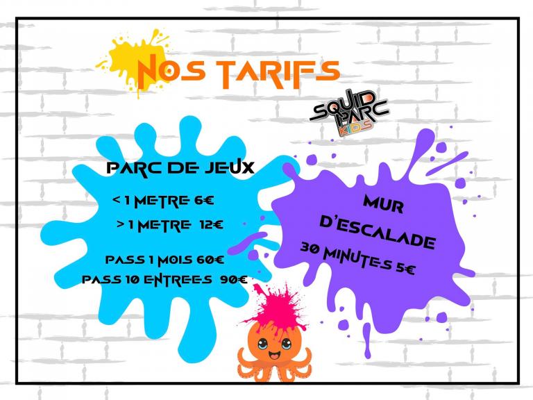 Squidparc des tarifs simples et transparents